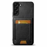 For Samsung Galaxy A13 5G Suteni H03 Oil Wax Leather Wallet Stand Back Phone Case(Black)