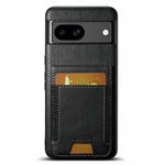 For Google Pixel 8a Suteni H03 Oil Wax Leather Wallet Stand Back Phone Case(Black)