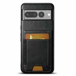For Google Pixel 7 Pro Suteni H03 Oil Wax Leather Wallet Stand Back Phone Case(Black)