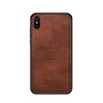 PINWUYO Shockproof Waterproof Full Coverage PC + TPU + Skin Protective Case for Xiaomi Mi 8 Pro / Mi 8 Pro Explorer(Brown)