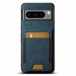 For Google Pixel 8 Pro Suteni H03 Litchi Leather Card Bag Stand Back Phone Case(Blue)