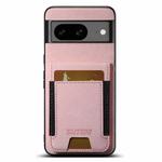 For Google Pixel 8 Suteni H03 Litchi Leather Card Bag Stand Back Phone Case(Pink)