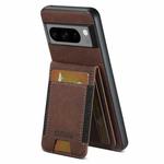 For Google Pixel 10 Suteni H03 Litchi Leather Card Bag Stand Back Phone Case(Brown)