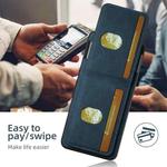 For Google Pixel 10 Pro Suteni H03 Litchi Leather Card Bag Stand Back Phone Case(Blue)
