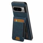 For Google Pixel 10 Pro XL Suteni H03 Litchi Leather Card Bag Stand Back Phone Case(Blue)