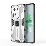 For OPPO Reno11 Pro Global Supersonic Armor PC Hybrid TPU Phone Case(Silver)