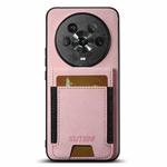 For Honor Magic4 Suteni H03 Litchi Leather Card Bag Stand Back Phone Case(Pink)