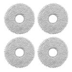 JUNSUNMAY 4pcs Washable Mop Pads Replacement for ECOVACS DEEBOT X1 Turbo / X2 Omni / T20 Pro(Grey)