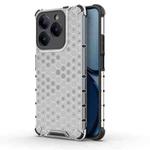 For Realme Narzo N63 4G Shockproof Honeycomb Phone Case(White)