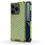 For Realme Narzo N63 4G Shockproof Honeycomb Phone Case(Green)
