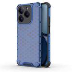 For Realme Narzo N63 4G Shockproof Honeycomb Phone Case(Blue)