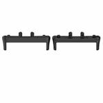 For Samsung Galaxy Fit 3 SM-R390 1 Pair Metal Watch Band Connector(Black)