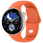 For vivo Watch 3 / iQOO Watch Solid Color Silicone Watch Band(Orange)
