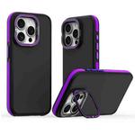 For iPhone 14 Pro Dual-Color Shockproof TPU Phone Case(Purple)