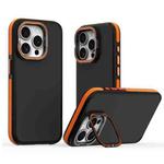 For iPhone 14 Pro Dual-Color Shockproof TPU Phone Case(Orange)