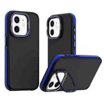 For iPhone 12 Dual-Color Shockproof TPU Phone Case(Blue)