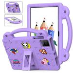 For T-Mobile REVVL Tab 10.36 2023 Handle Kickstand Children EVA Shockproof Tablet Case(Light Purple)