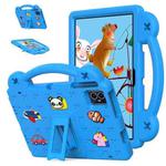 For T-Mobile Revvl Tab 2 2025 Handle Kickstand Children EVA Shockproof Tablet Case(Sky Blue)