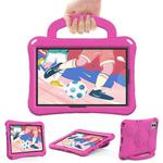 For Xiaomi Redmi SE 11 2025 / Pad 2 Handle Football Shaped EVA Shockproof Tablet Case(Rose Red)