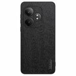 For Realme GT Neo6 SE Tree Bark Leather Shockproof Phone Case(Black)