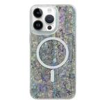 For iPhone 14 Pro Shell Texture Multicolor MagSafe TPU Phone Case(Silver Gray)