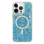 For iPhone 13 Pro Max Shell Texture Multicolor MagSafe TPU Phone Case(Sky Blue)