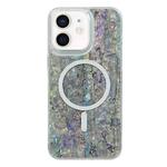For iPhone 12 / 12 Pro Shell Texture Multicolor MagSafe TPU Phone Case(Silver Gray)