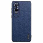 For OPPO K12X Tree Bark Leather Shockproof Phone Case(Blue)