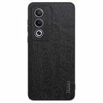 For OPPO A3 Pro India Tree Bark Leather Shockproof Phone Case(Black)