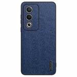 For OPPO A3 Pro India Tree Bark Leather Shockproof Phone Case(Blue)