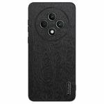 For  OPPO Reno12 F 5G Tree Bark Leather Shockproof Phone Case(Black)