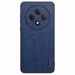 For  OPPO Reno12 F 5G Tree Bark Leather Shockproof Phone Case(Blue)