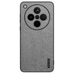 For OPPO Find X8 Pro Tree Bark Leather Shockproof Phone Case(Grey)