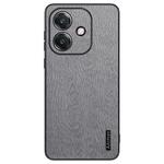 For OPPO  A5 Pro Global Tree Bark Leather Shockproof Phone Case(Grey)