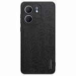 For OPPO A5X Tree Bark Leather Shockproof Phone Case(Black)