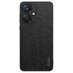 For Xiaomi Redmi 13C 5G Tree Bark Leather Shockproof Phone Case(Black)