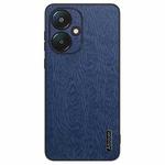 For Xiaomi Redmi 13C 5G Tree Bark Leather Shockproof Phone Case(Blue)