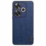 For Xiaomi Redmi Turbo 3 Tree Bark Leather Shockproof Phone Case(Blue)
