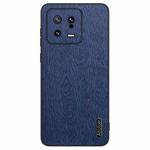 For Xiaomi  13 Tree Bark Leather Shockproof Phone Case(Blue)