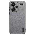 For Xiaomi Redmi Note 13 Pro+ Tree Bark Leather Shockproof Phone Case(Grey)