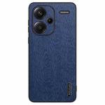 For Xiaomi Redmi Note 13 Pro+ Tree Bark Leather Shockproof Phone Case(Blue)