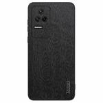 For Xiaomi Redmi K50 Tree Bark Leather Shockproof Phone Case(Black)