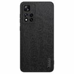 For Xiaomi Redmi Note 11 Pro 5G Tree Bark Leather Shockproof Phone Case(Black)