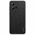 For Xiaomi Redmi Note 12 4G Global Tree Bark Leather Shockproof Phone Case(Black)