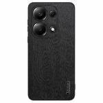 For Xiaomi Redmi Note 13 Pro 4G Tree Bark Leather Shockproof Phone Case(Black)