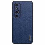 For Xiaomi Mi 10S Tree Bark Leather Shockproof Phone Case(Blue)