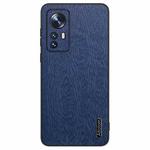 For Xiaomi 12 Tree Bark Leather Shockproof Phone Case(Blue)