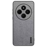 For Xiaomi Redmi 14C 4G Tree Bark Leather Shockproof Phone Case(Grey)