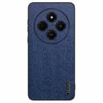 For Xiaomi Redmi 14C 4G Tree Bark Leather Shockproof Phone Case(Blue)