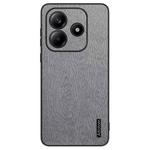 For Xiaomi Redmi Note 14 5G Tree Bark Leather Shockproof Phone Case(Grey)